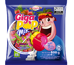 Pirulito GigaPop Sortido 600g - Santa Rita