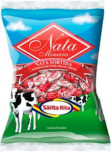 Bala Mastigável Nata Sortida 600g - Santa Rita