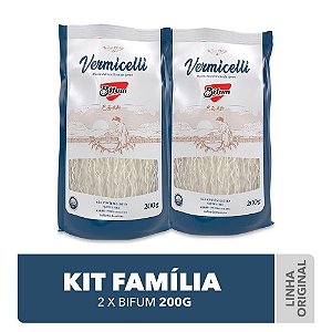 2 Unid Macarrão Arroz Bifum Massa Alimentícia 200g