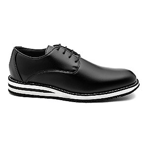 Sapato Social Oxford Esporte Fino Preto