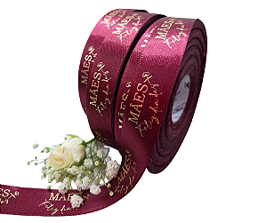 Fita Cetim Premium 22MM - Dia das Mães