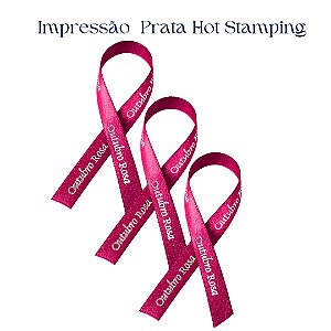 Laço de Cetim 50un - Outubro Rosa Pink