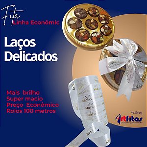 Personalize  sua Marca! Cetim Cor Branco linha Economic