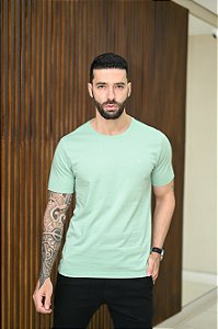 Camiseta Basica Verde Bordado Computadorizado