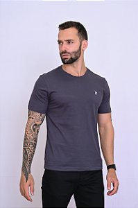Camiseta Básica Cinza
