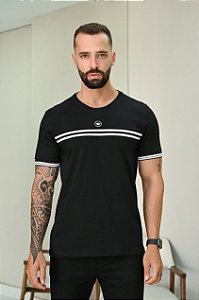 Camiseta Gorgurão Preta