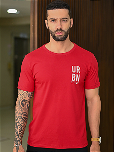 CAMISETA PREMIUM VERMELHA DETALHE EM RELEVO