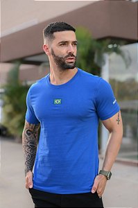 Camiseta Brasil Azul Bandeira