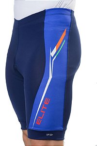 Bermuda Para Ciclismo com Forro de Espuma Masculina Elite Marinho/Royal - G