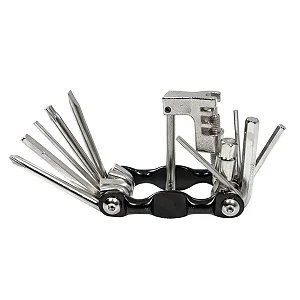 CHAVEIRO ALEM 12 PCS C/EXTRATOR CORRENTE ALUM PRETO