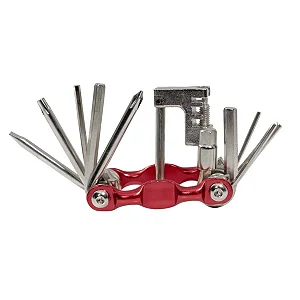 CHAVEIRO ALEM 12 PCS C/EXTRATOR CORRENTE ALUM VERM.