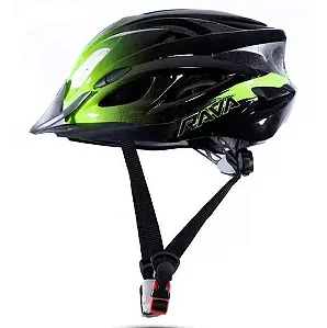 CAPACETE MTB SPACE III C/VIS. PT/VD MEDIO