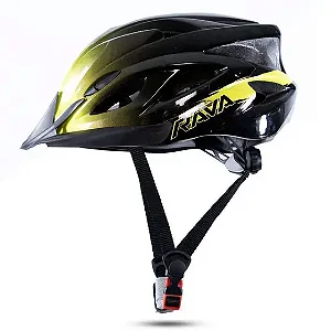CAPACETE MTB SPACE III C/VIS. PT/AM MEDIO