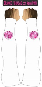 Manguito Branco/Brasao neow pink MUHU P