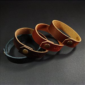 Pulseiras de couro minimalistas feitas à mão | LIVEMAN Leather Co.