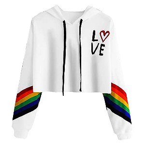 Moletom Cropped Love <3