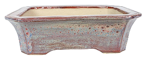 Vaso Retangular Esmaltado Onodera 19,5 X 14,5 X 4,5 cm