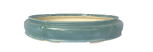 Vaso Oval Esmaltado Flavio Costa 31 X 24,5X 5 cm