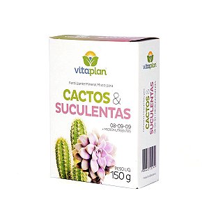 Fertilizante Mineral Completo Para Cactos E Suculentas Vitaplan 150 GRAMAS