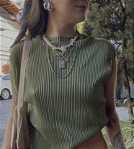 Blusinha Plissada