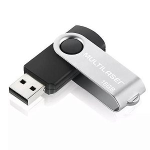 Pen Drive(g)16gb Twist Preto Multilaser