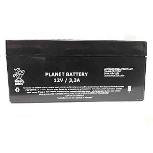 Bateria Selada 12v 3,3a Planet 13x7x6cmt