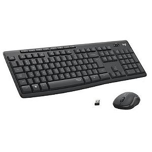 Teclado+mouse S/fio Logitech Mk295 Preto