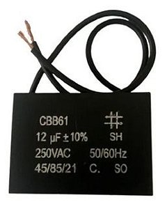Capacitor Partida 12mfx250vac Cbb61