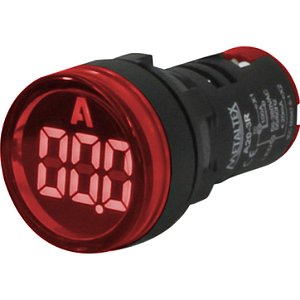 Amperimetro Circular 0-100a Led Vm F22mm Mtx