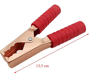 Garra Jacare 130mm 50% Isolada Vm 300a Cobre F5086bb