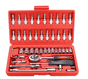 Ferram(g)kit 46pc Soquete+tox+fenda+phs+alen Fnb