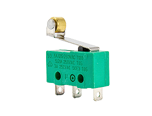 Chave Micro Sw 5a C/rolo+haste 16mm 3t Verde Mtx