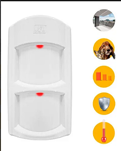 Sensor Infra Vm Passivo Duplo Ds420 Pet 30kg Jfl