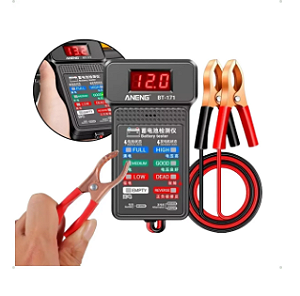 Testador Dig Bateria+alternador 12v Automotivo C/garras