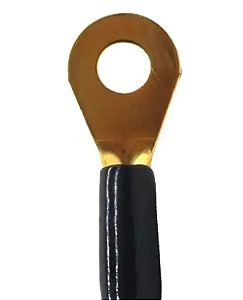 Terminal Pre Isol Fech Preto 2,5-6mm Olhal F-6mm