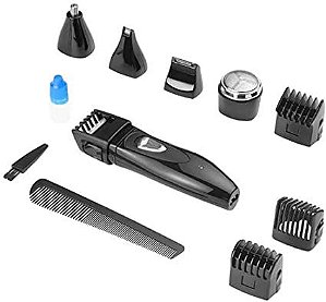 Maquina Aparador Barba Kit 9pc Multilas