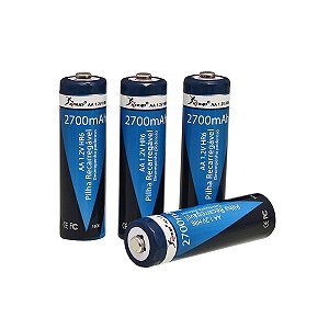Bateria 1,2v Aax4 2700ma C/top Nimh
