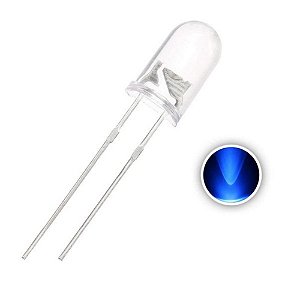 Diodo Led 5mm Azul 15000mcd(4,5v)cristal