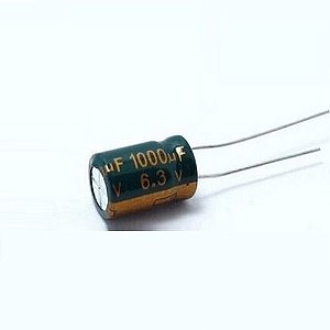 Capacitor Eletrol 1000mfx6,3v 105gr 8x12