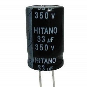 Capacitor Eletrol 33mfx350v 105g 26x16mm Rd