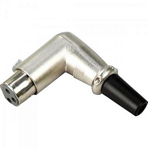 Conector Canon Cabo Femea 3p 90gr Prensa Mxb