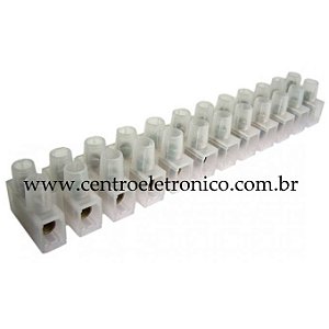 Borne Barra Imp 8mm 12bornes Branco