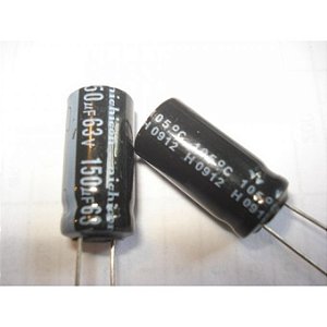 Capacitor Eletrol 150mfx63v 105g 10x20mm