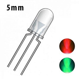 Diodo Led 5mm Cristal 3t Bicolor Vm/vd F1328