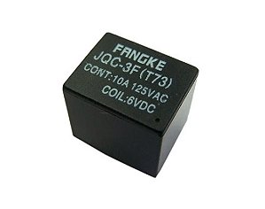 Rele 6vdc 10a 1c 5t 18x15x15mm Imp