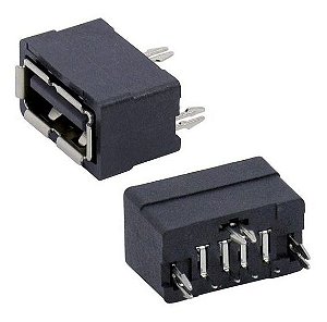 Conector Usb A-femea 180gr Pci Pt