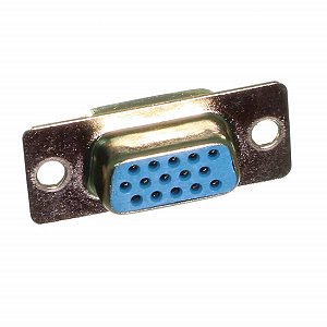 Conector Db15 Femea 3fila Solda