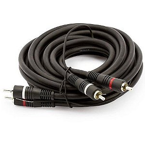 Cabo A/v 2+2rca 1mt Gold Luxo 5mm Pt+terra F5086bb