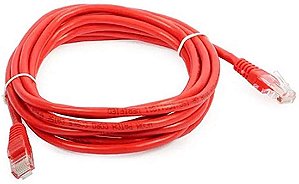 Cabo Patchcord Cat5e 5mt Vermelho Rtk Rj45