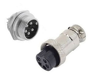 Conector Circular 5v Painel Macho+femea-par F2770bb